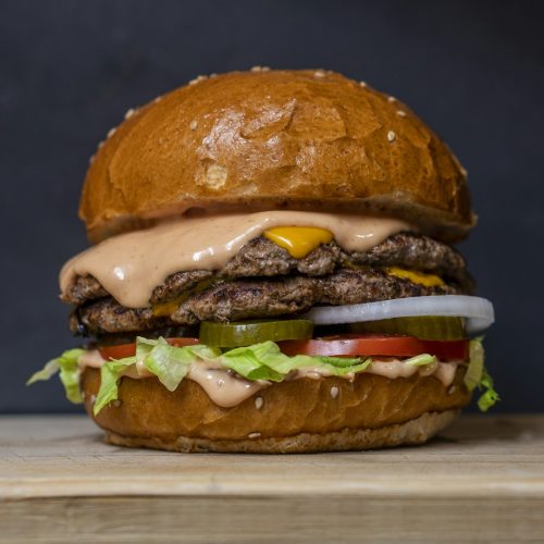 The house burger The house burger — café menu sample